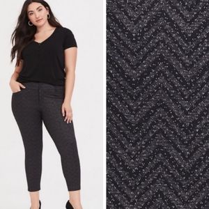 NWT Torrid Black, Sparkle Chevron Dress Pants
